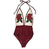 Sheer floral swimsuit