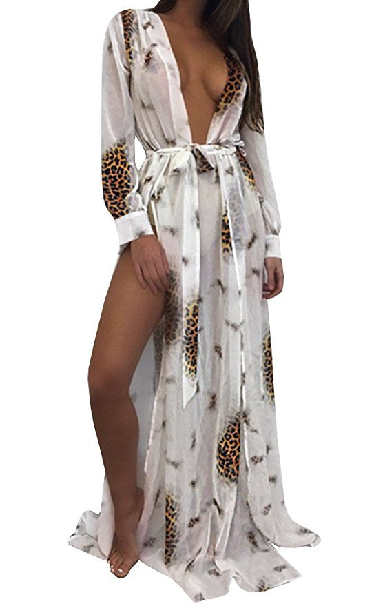 Animal print cover up