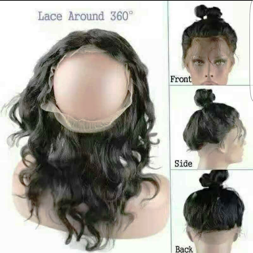 Lace Frontals 360 with Human Hair